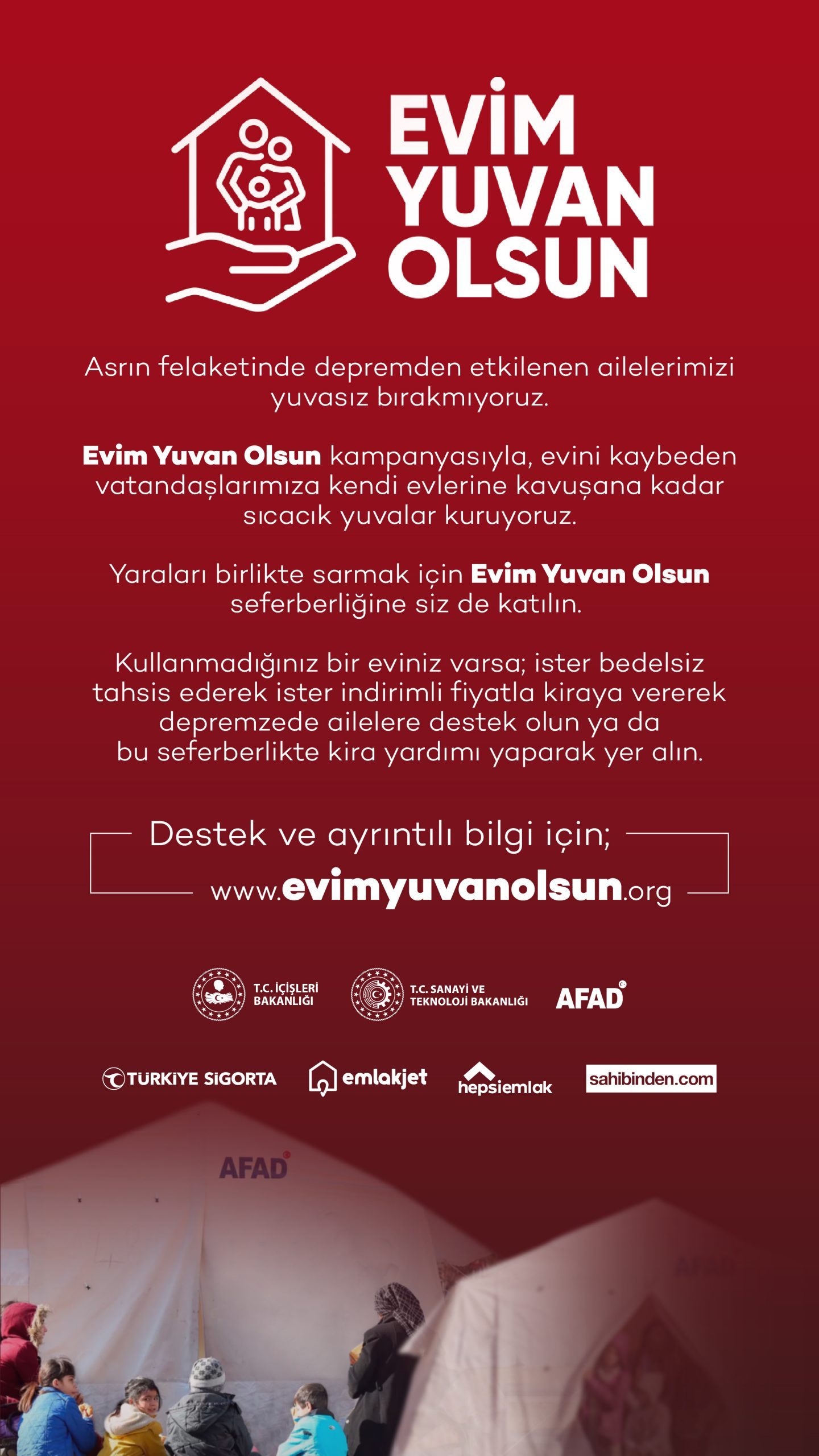 EVİM YUVAN OLSUN AFİŞ ÇALIŞMASI